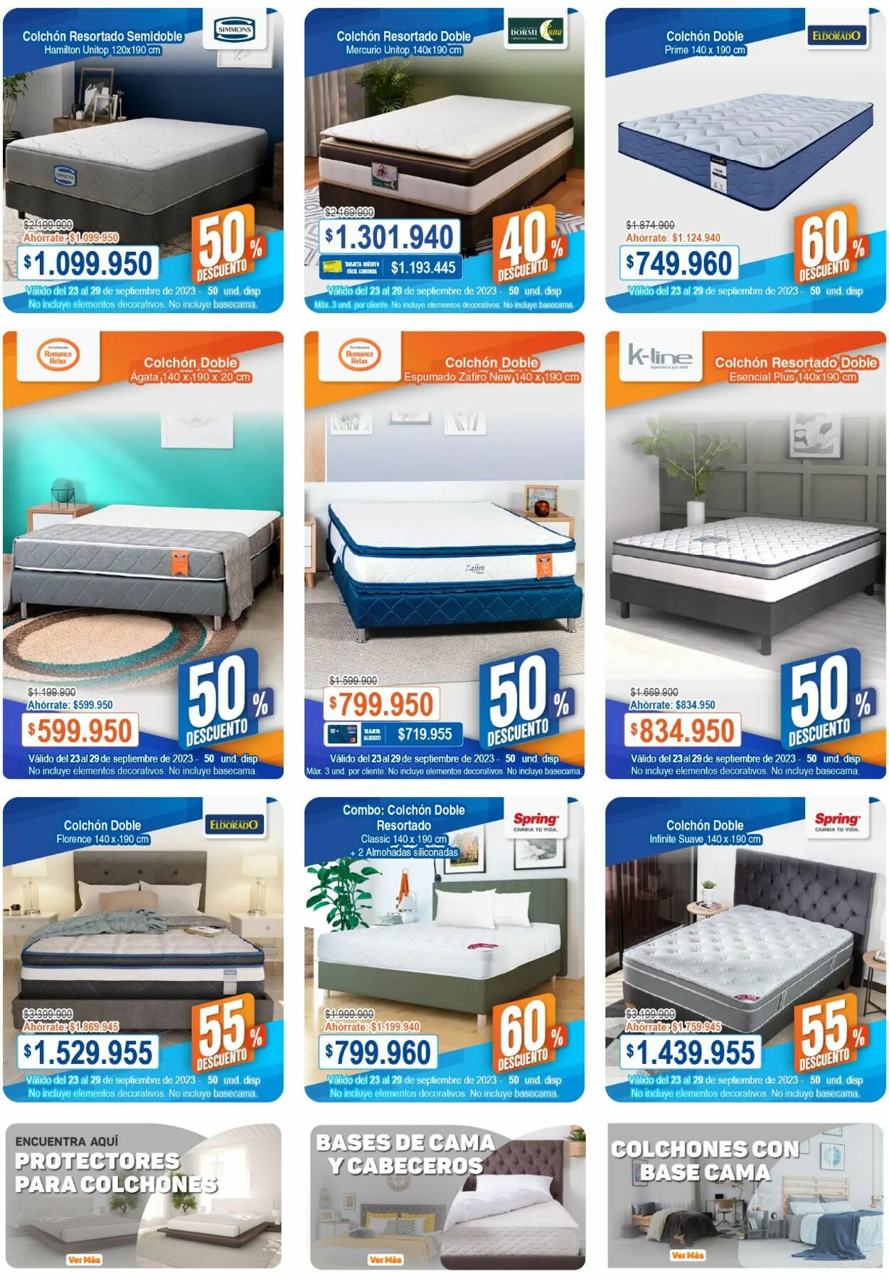 Catálogo Alkosto - 
		Ofertas Colchones | Alkosto 23 sep., 2023 - 29 sep., 2023