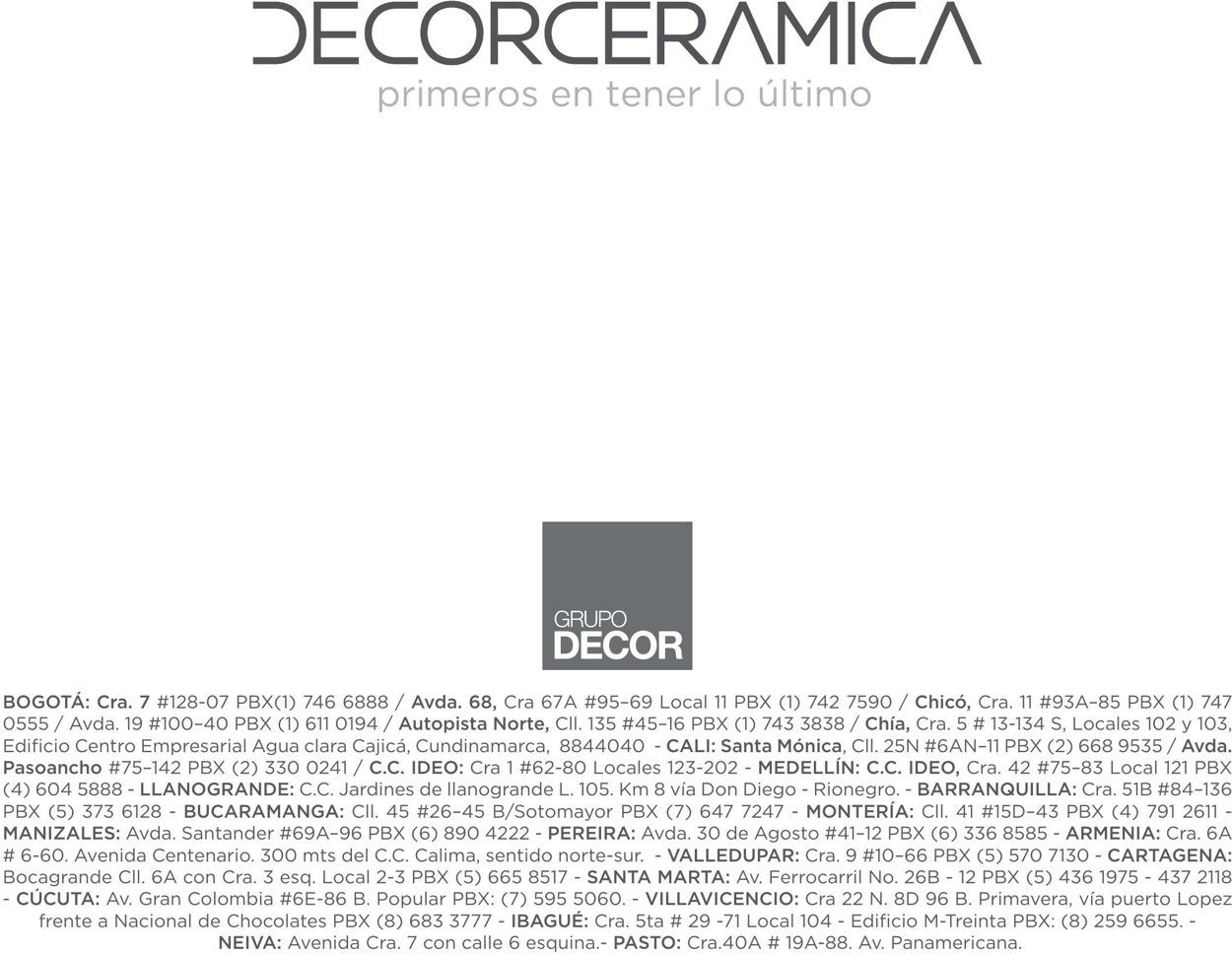 Catálogo Decorcerámica 01.08.2022 - 31.12.2022