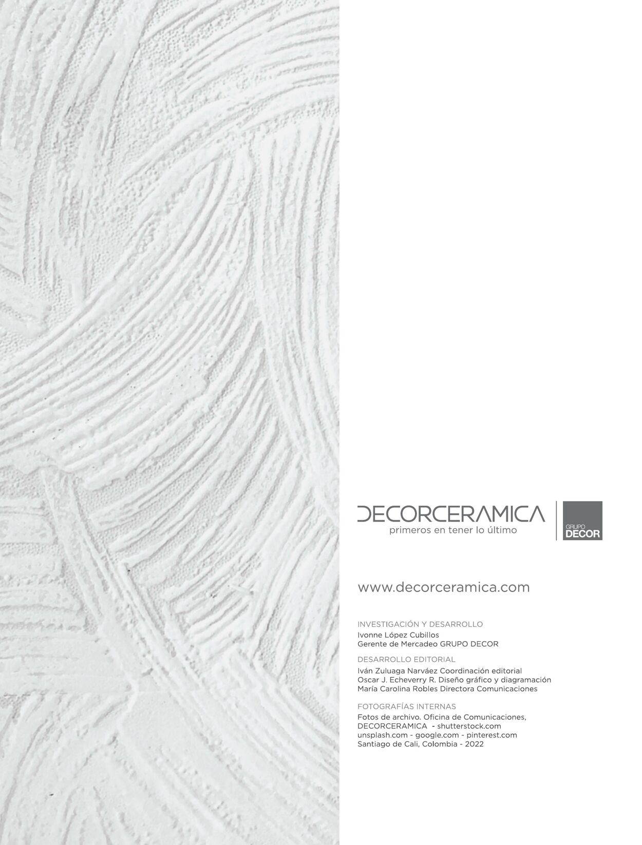 Catálogo Decorcerámica 01.01.2022 - 31.07.2022