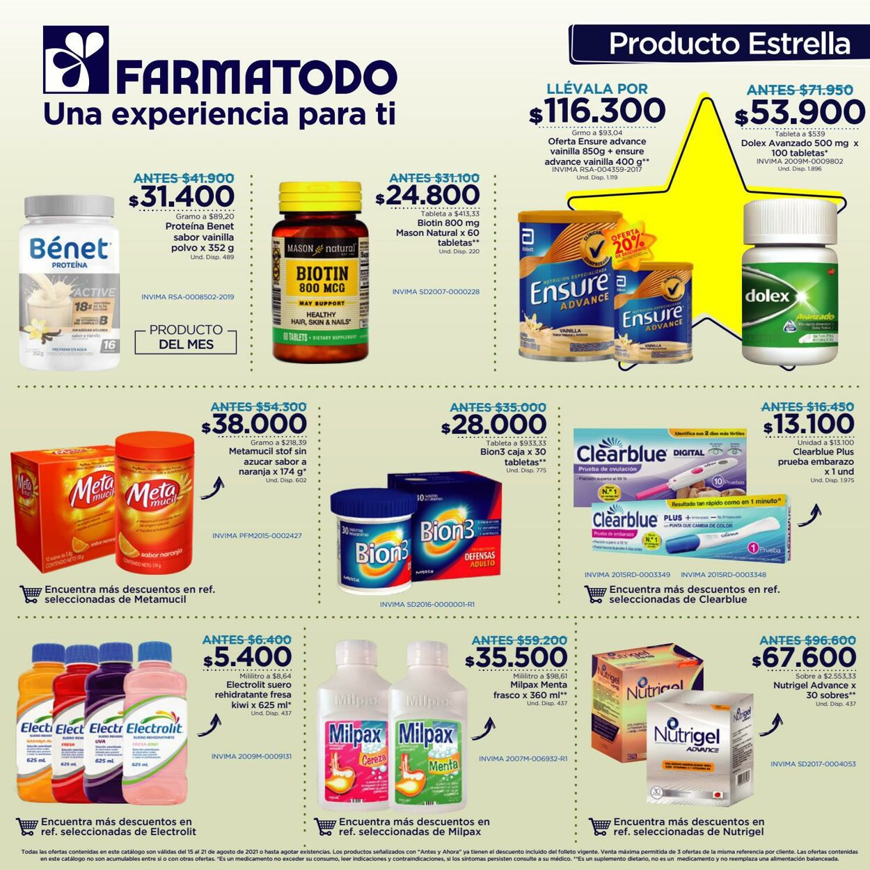 FarmaTodo Catálogo Promocional - Válido Del 15.08 Al 21.08 - Página Nº ...