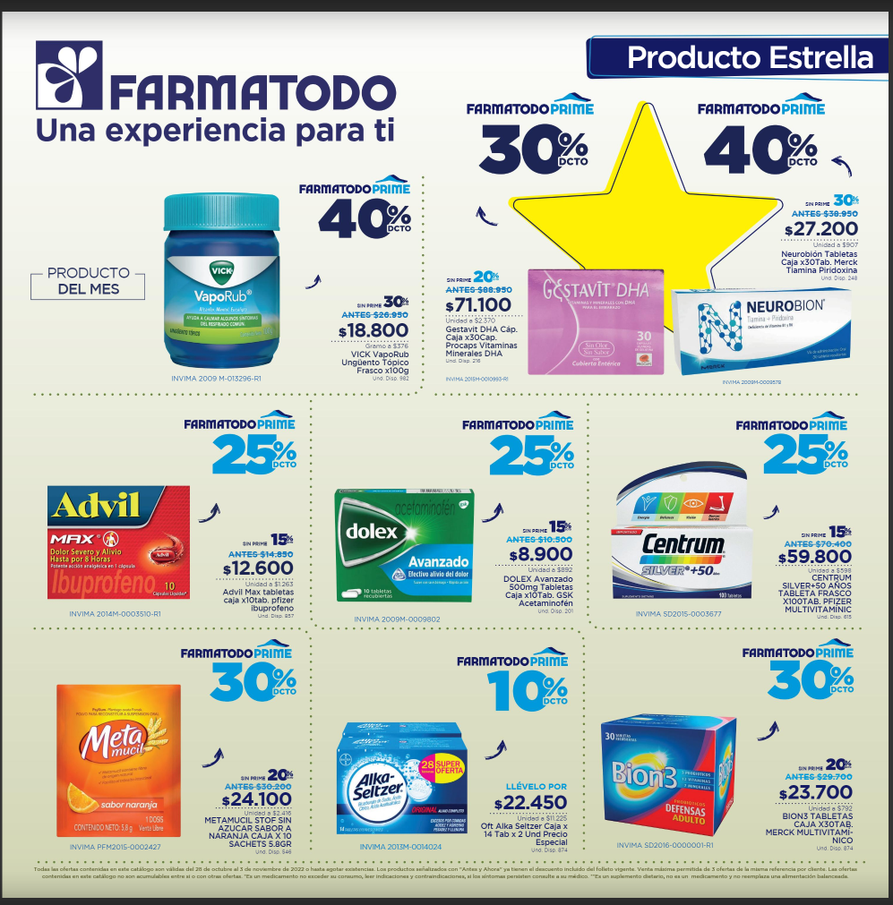 Catálogo FarmaTodo 28.10.2022 - 03.11.2022