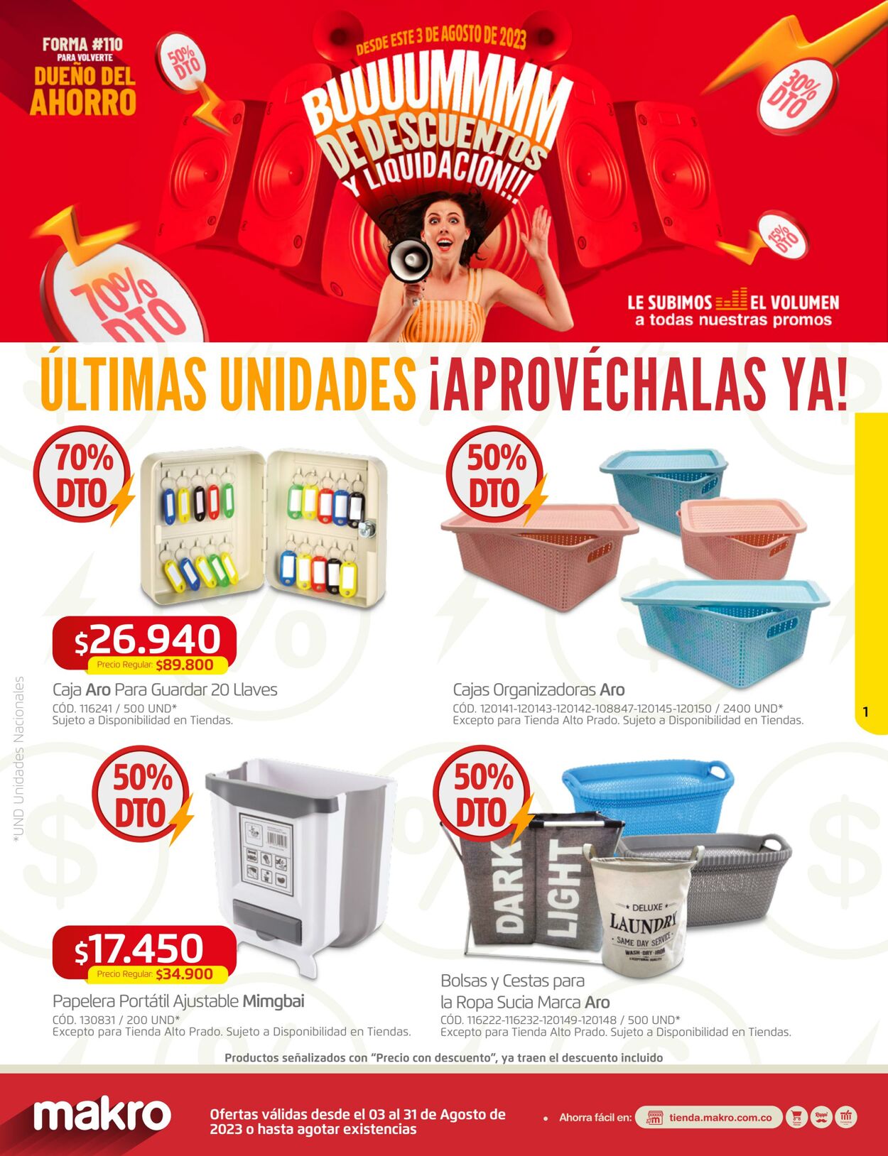 Makro Catálogo Promocional Válido del 14.08 al 31.08 Página nº 1