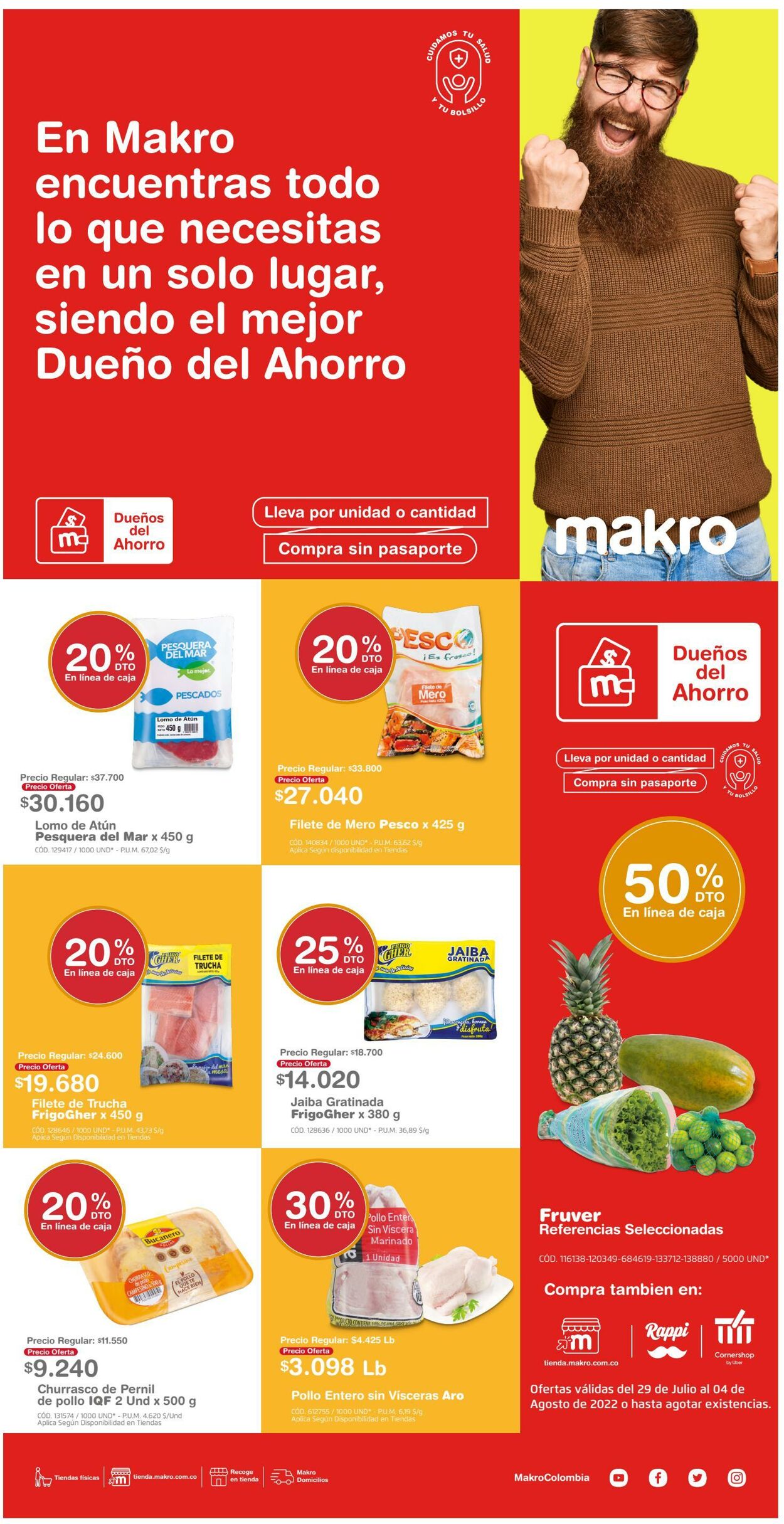 Makro Catálogo Promocional Válido del 29.07 al 05.08 Página nº 1