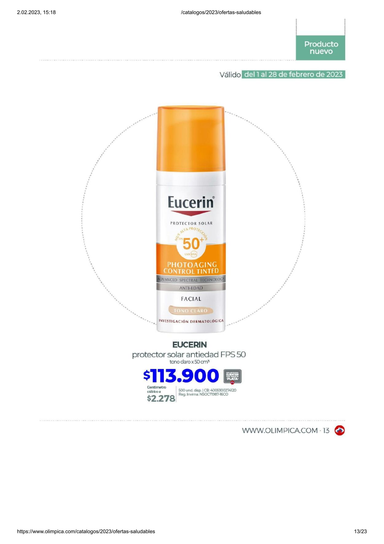 Catálogo Olimpica 01.02.2023 - 28.02.2023