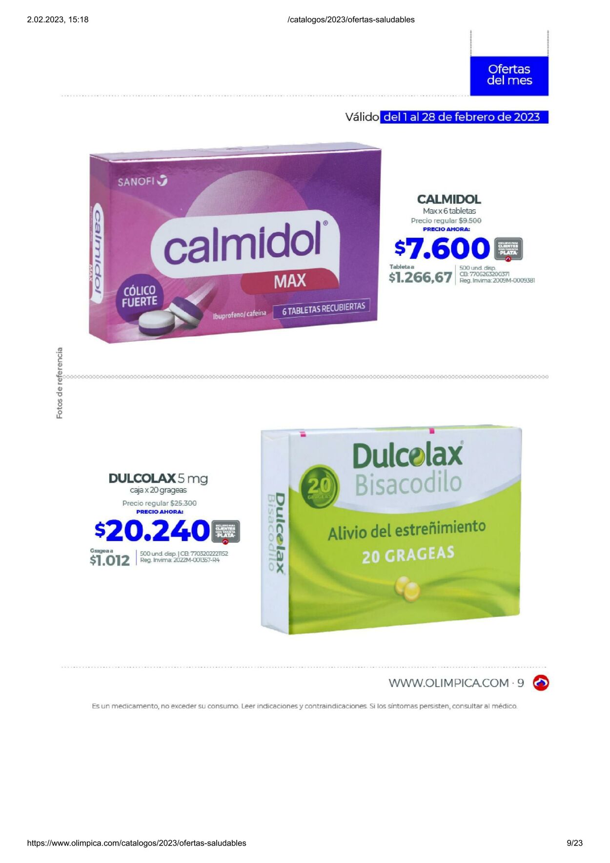 Catálogo Olimpica 01.02.2023 - 28.02.2023