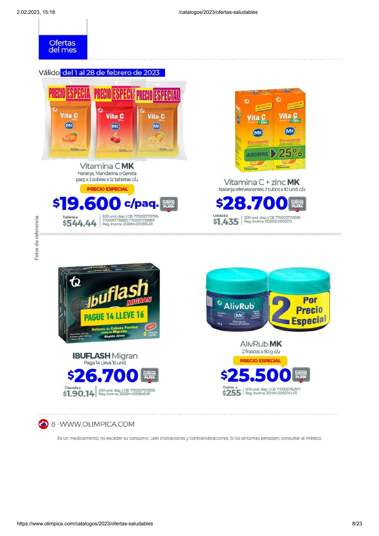 Catálogo Olimpica 01.02.2023 - 28.02.2023