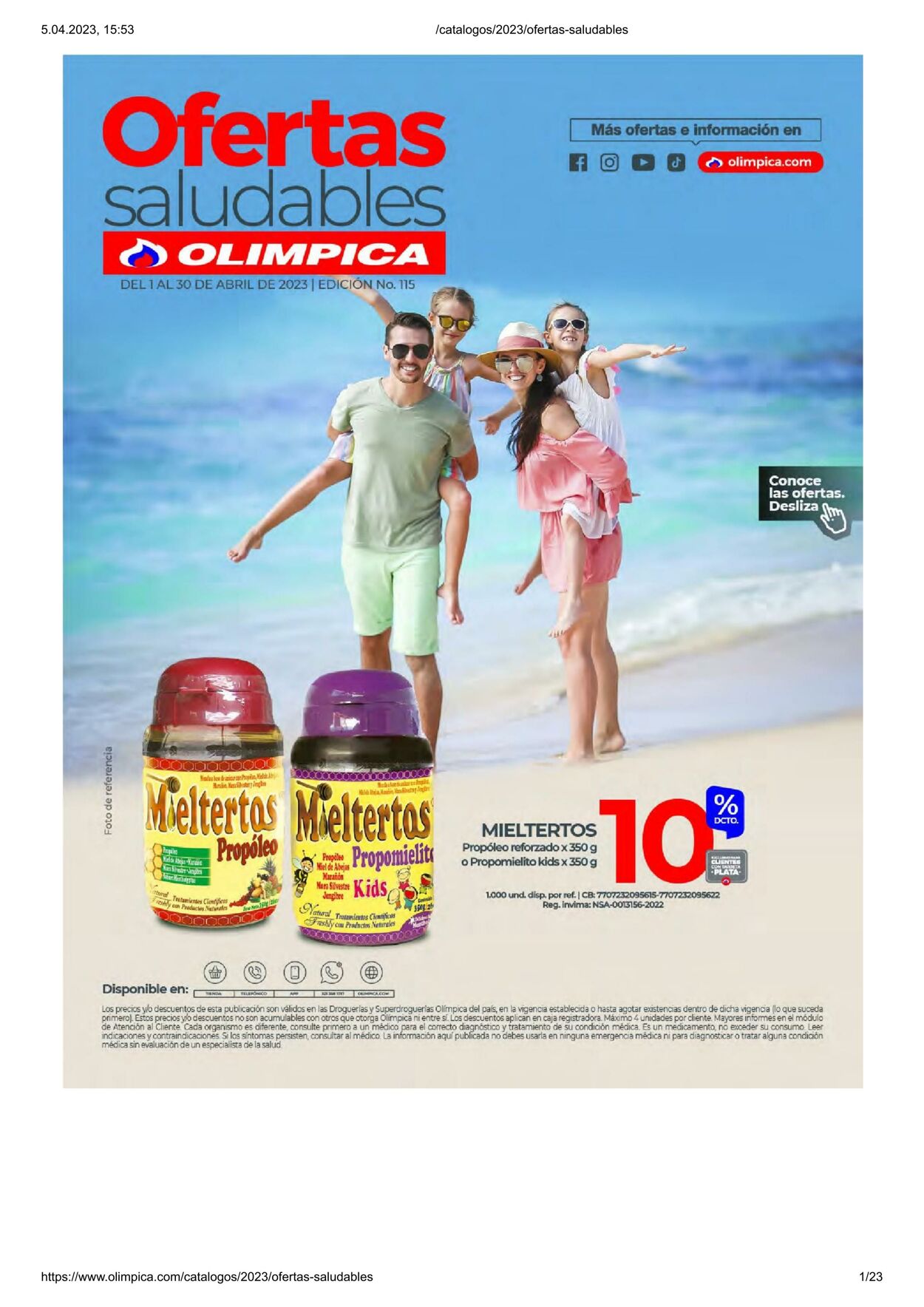 Catálogo Olimpica 01.04.2023 - 30.04.2023