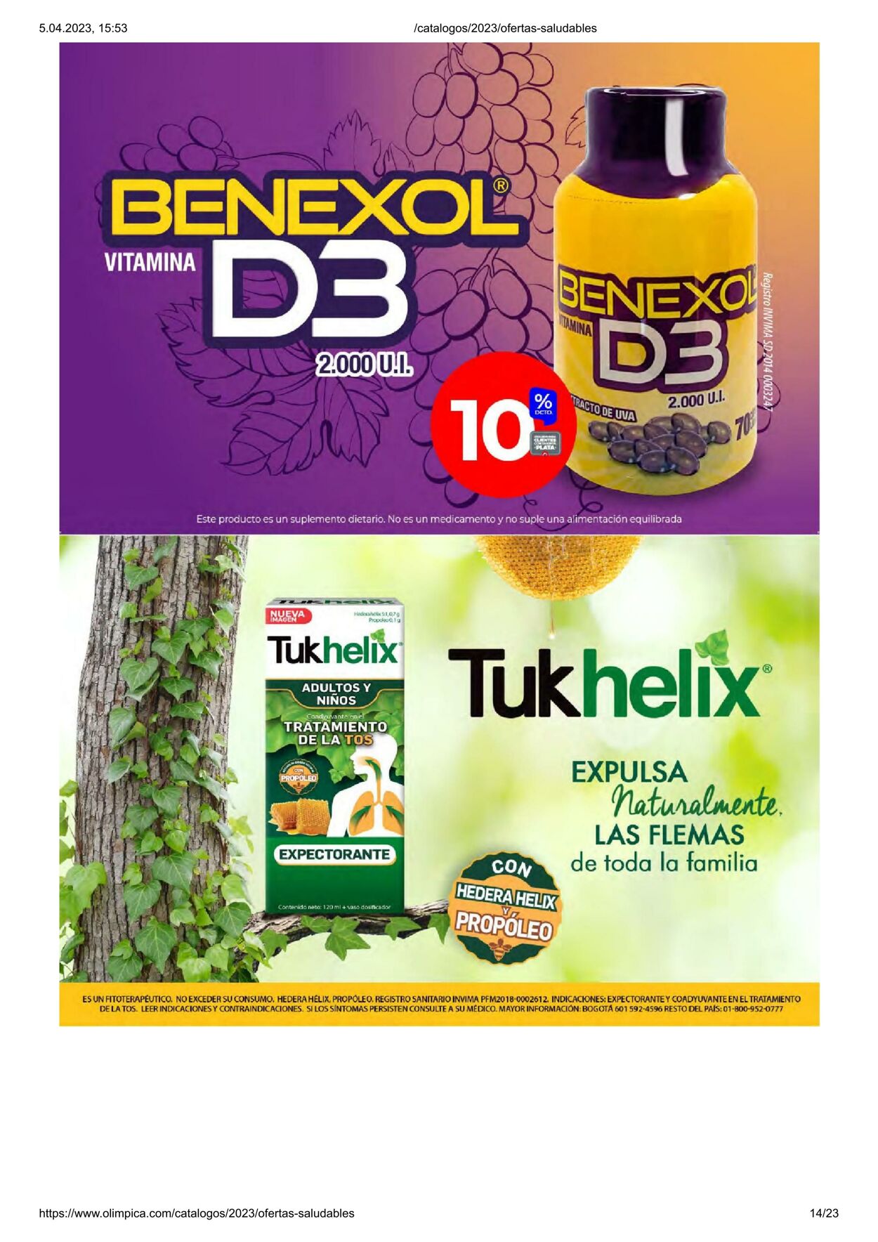 Catálogo Olimpica 01.04.2023 - 30.04.2023